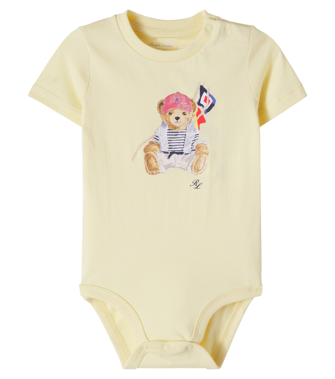 Baby Polo Bear printed cotton onesie | Polo Ralph Lauren Kids