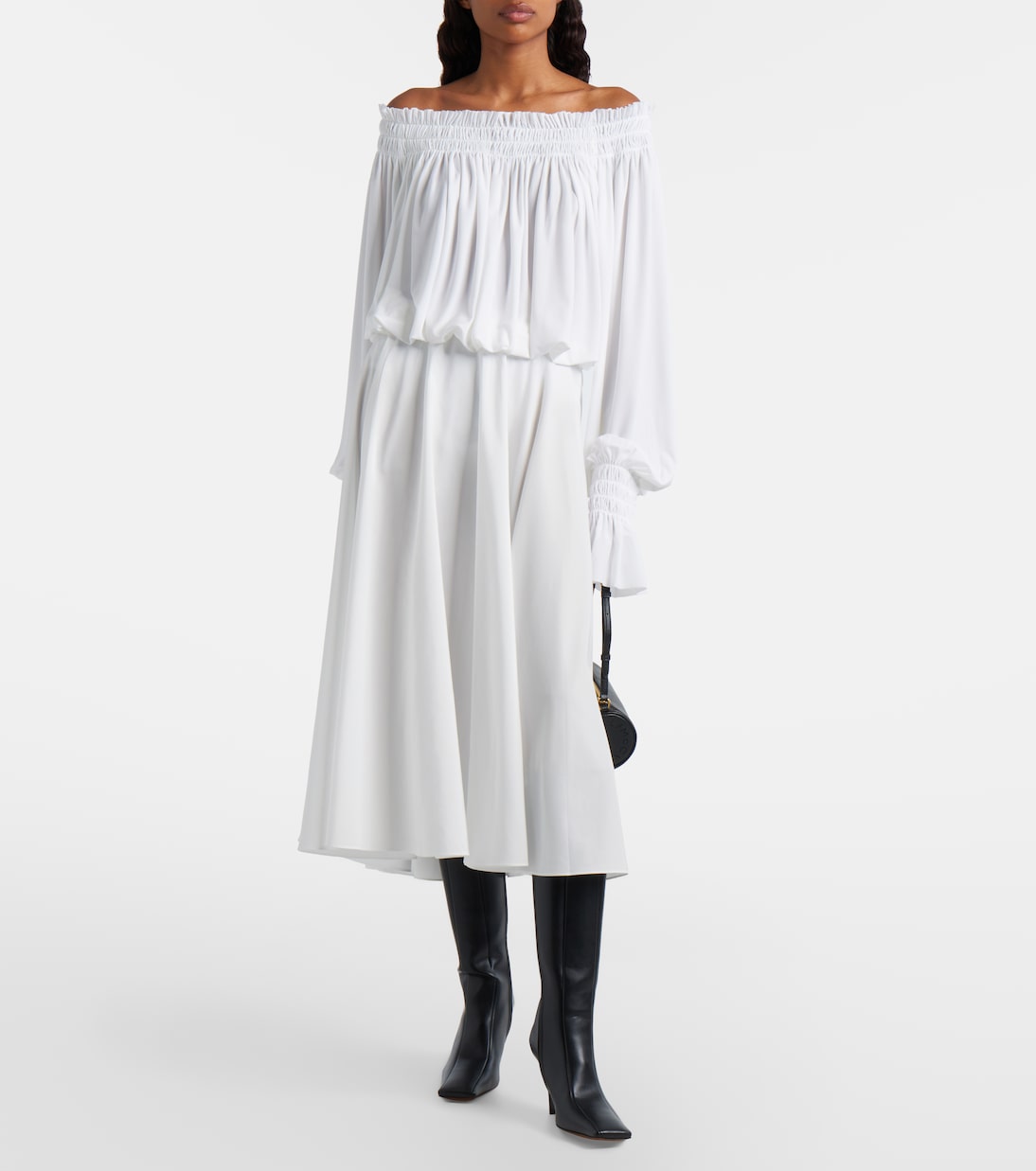 Jupe midi à taille haute | Norma Kamali