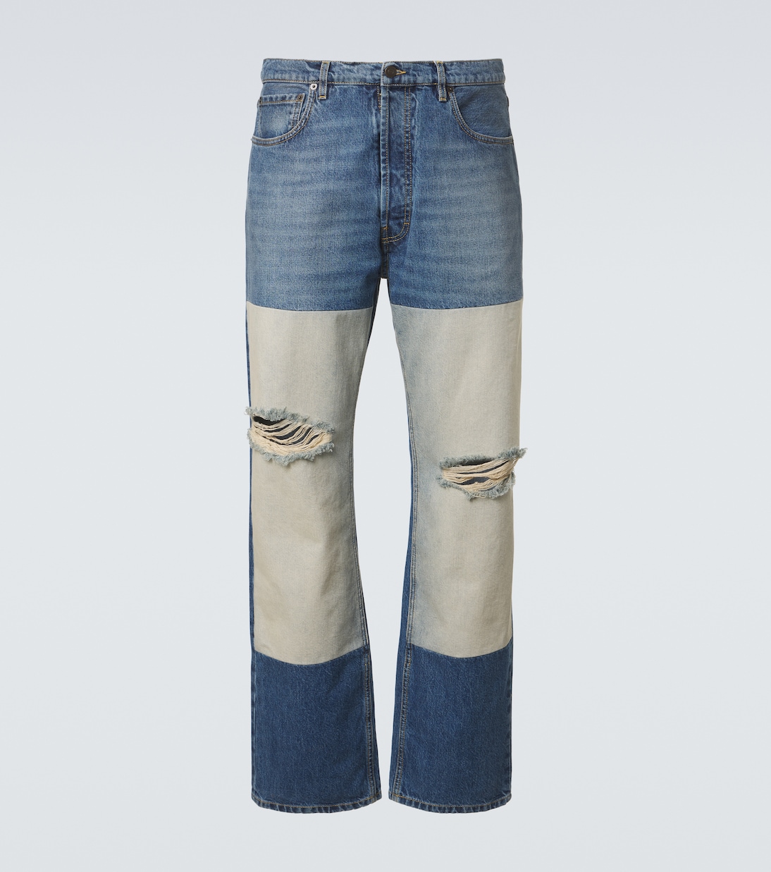Distressed Straight Jeans  | Maison Margiela