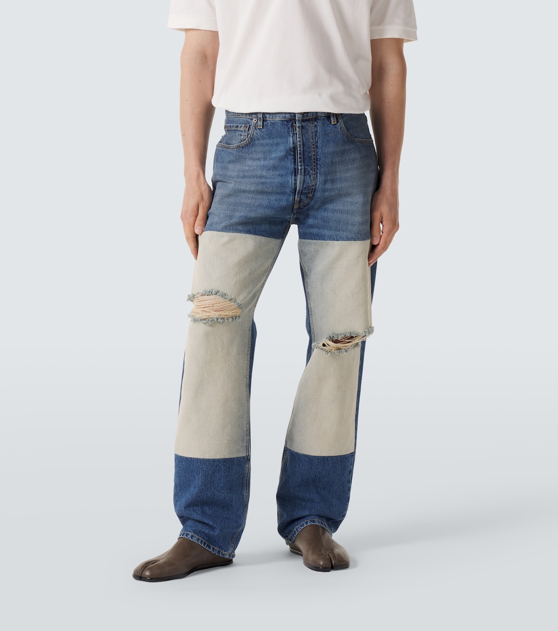 Distressed Straight Jeans  | Maison Margiela
