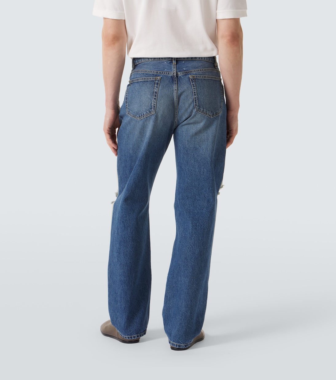 Distressed Straight Jeans  | Maison Margiela