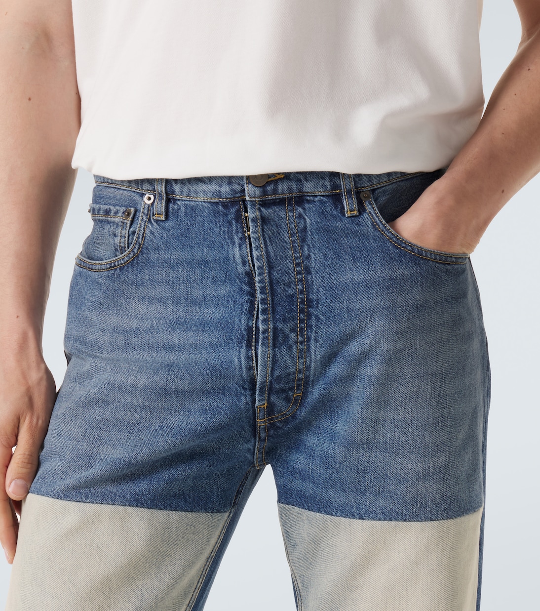 Distressed Straight Jeans  | Maison Margiela