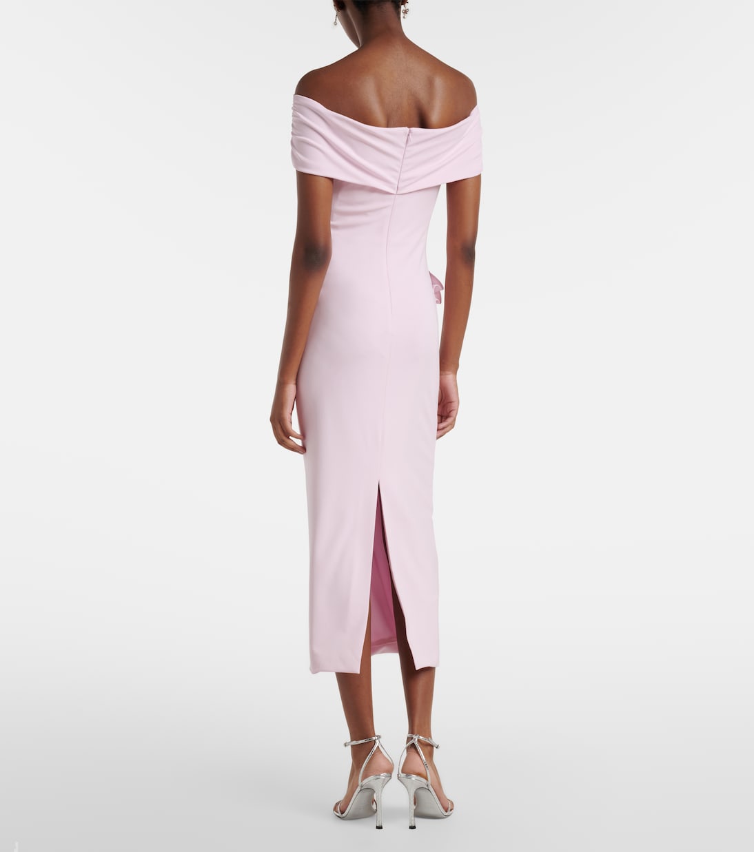 Off-Shoulder-Midikleid aus Jersey | Roland Mouret