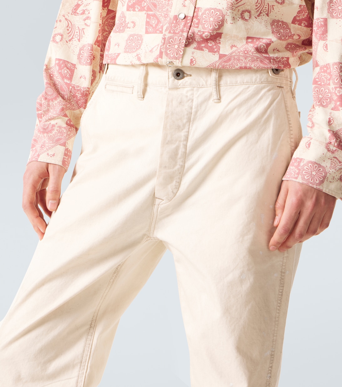 Cotton canvas straight pants | RRL