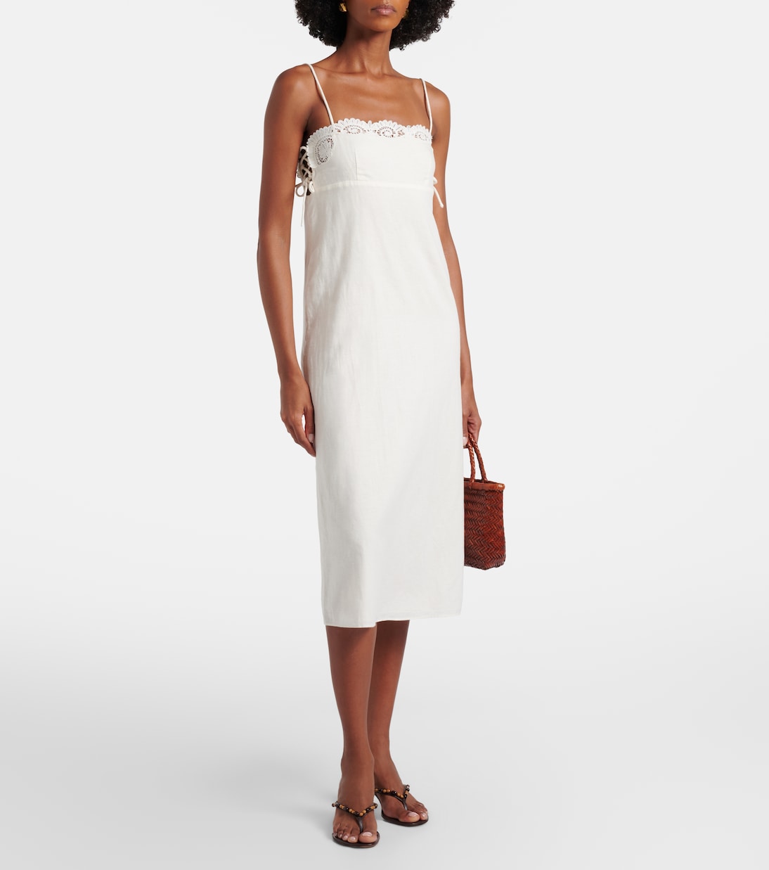 Midikleid Darya aus Leinen und Baumwolle | Posse
