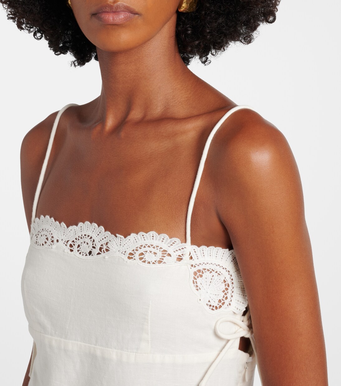 Midikleid Darya aus Leinen und Baumwolle | Posse