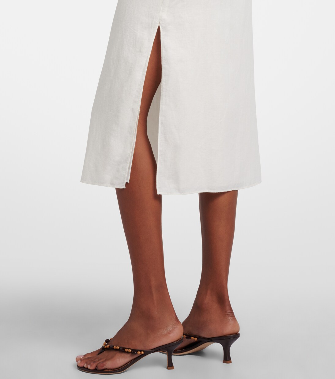 Midikleid Darya aus Leinen und Baumwolle | Posse