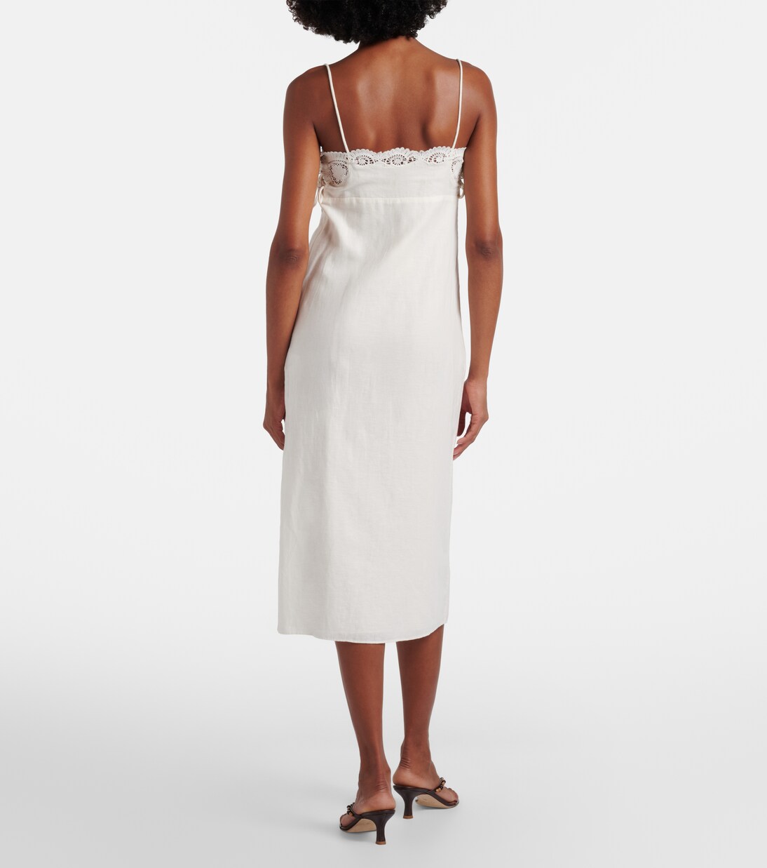 Midikleid Darya aus Leinen und Baumwolle | Posse