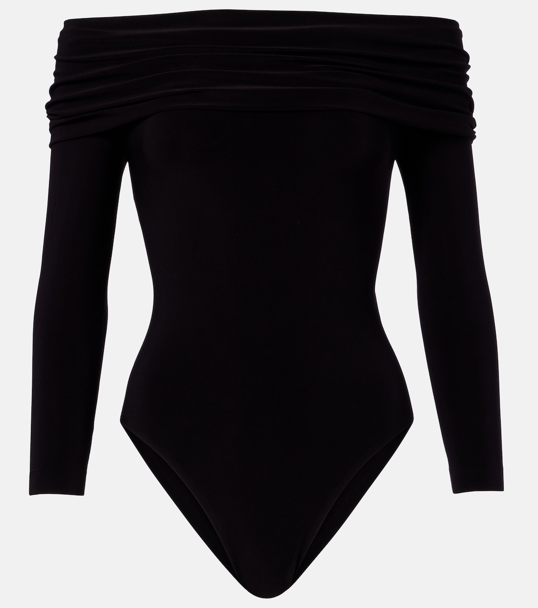 Off-shoulder jersey bodysuit | Norma Kamali