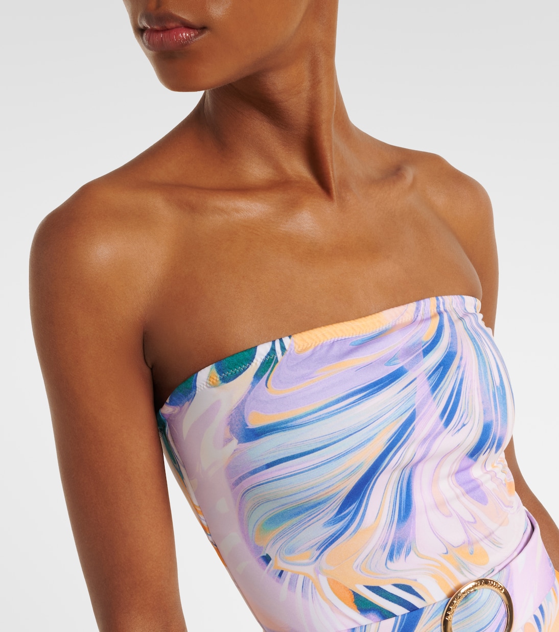 Iris belted printed swimsuit | Alexandra Miro