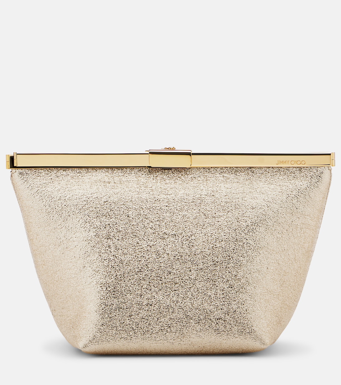 Ganache metallic leather clutch | Jimmy Choo