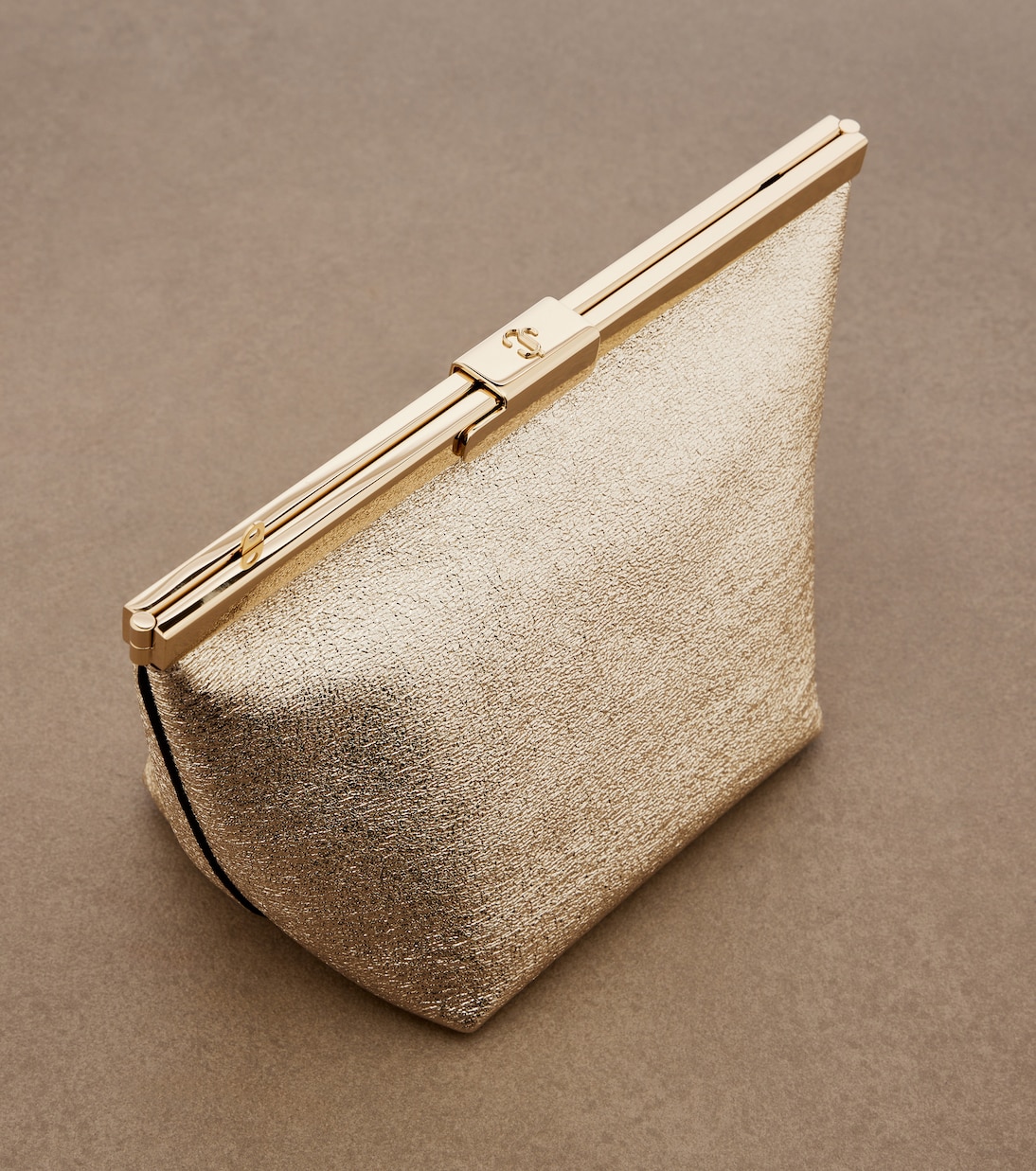 Ganache metallic leather clutch | Jimmy Choo