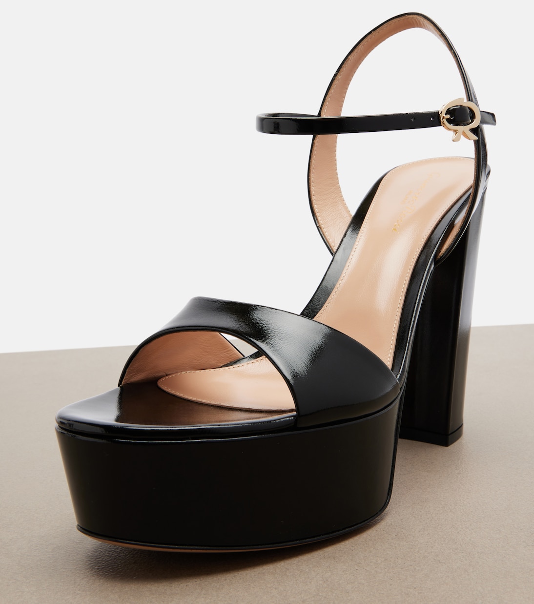 Plateausandalen Marlena aus Leder | Gianvito Rossi