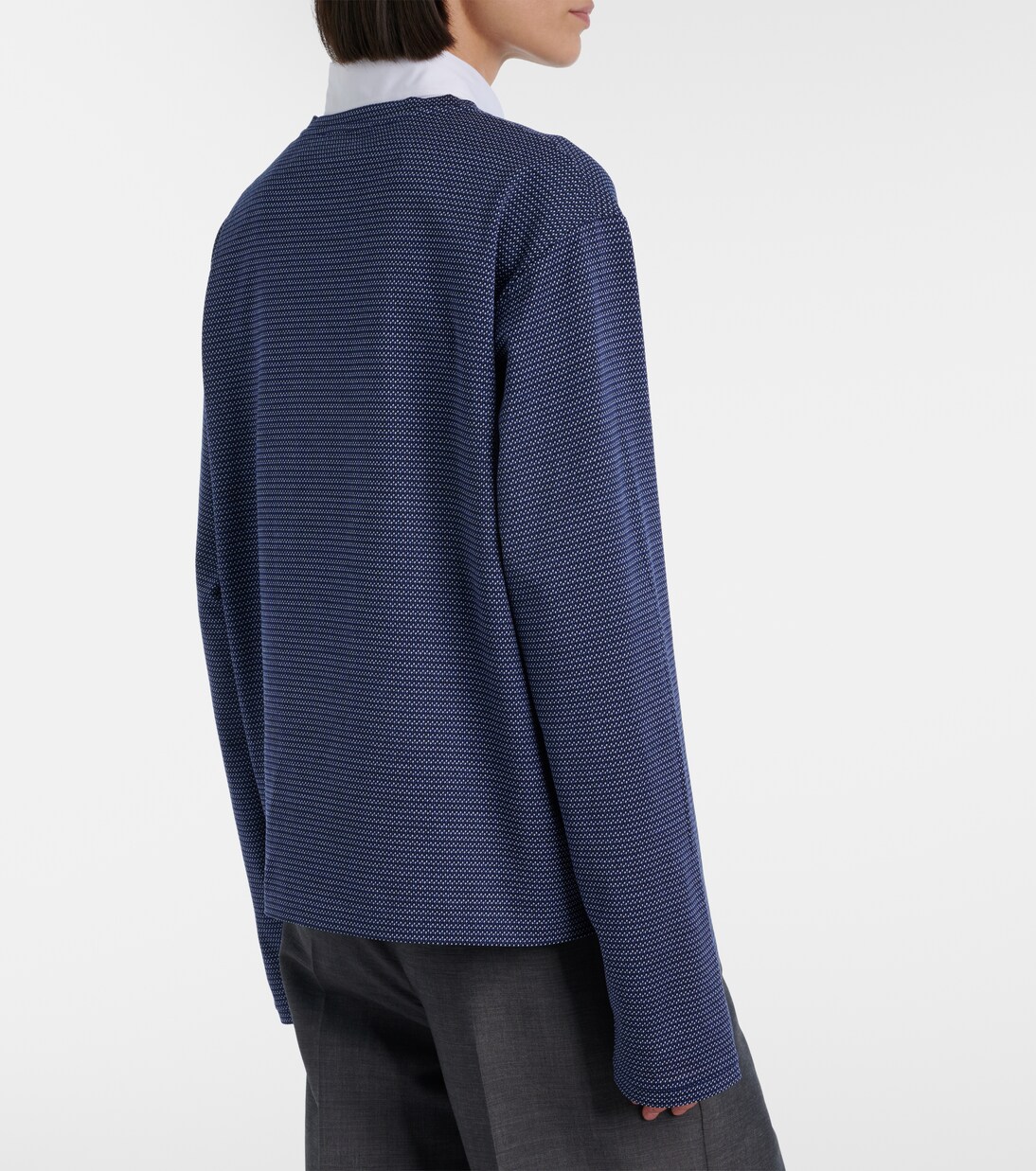 Longsleeve aus Baumwoll-Jersey | Miu Miu