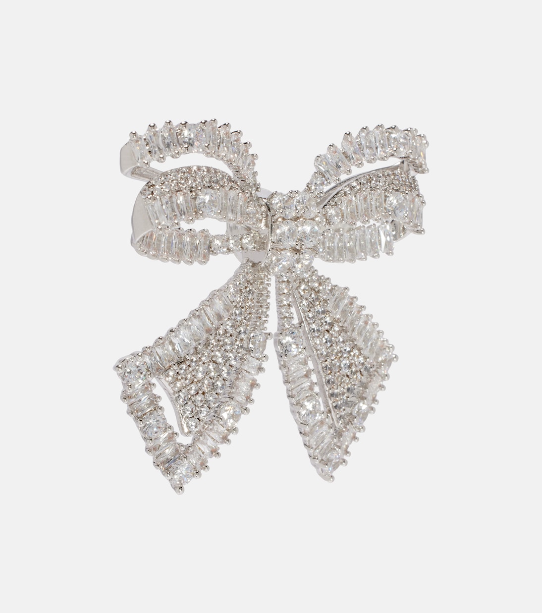 Bow crystal-embellished earrings | Self-Portrait