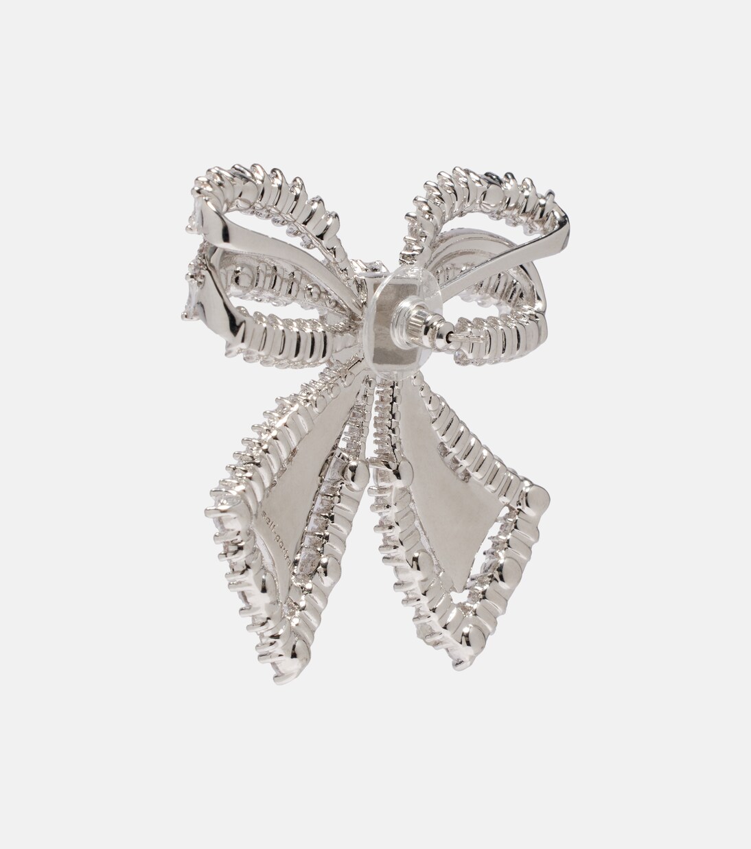 Bow crystal-embellished earrings | Self-Portrait