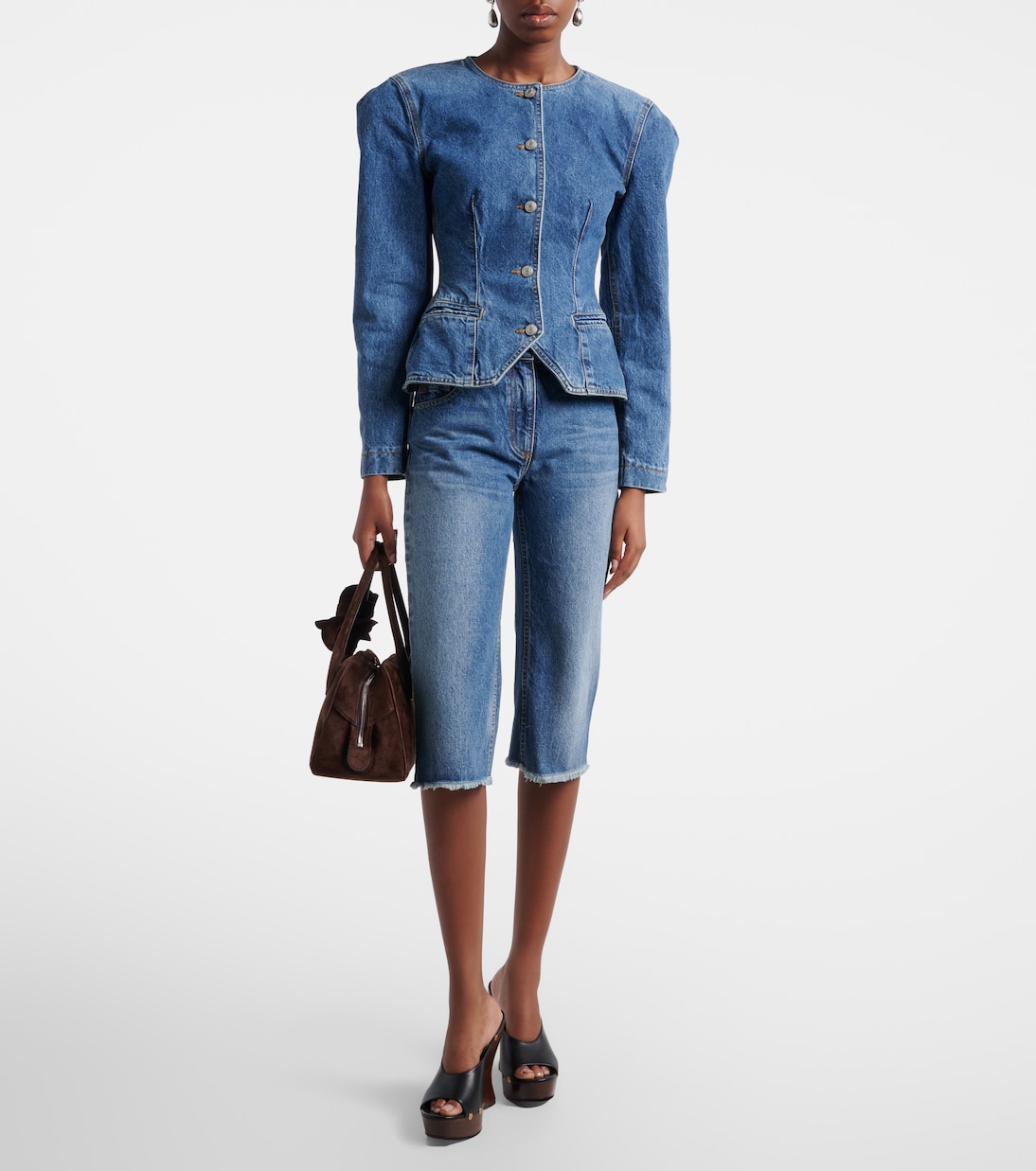 Faded capri jeans | Magda Butrym