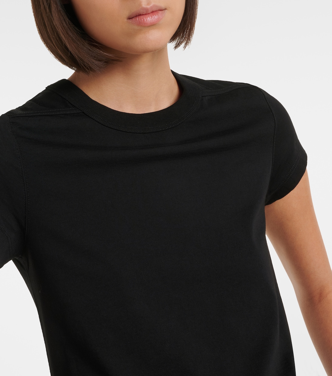 Cropped Level cotton jersey T-shirt | Rick Owens