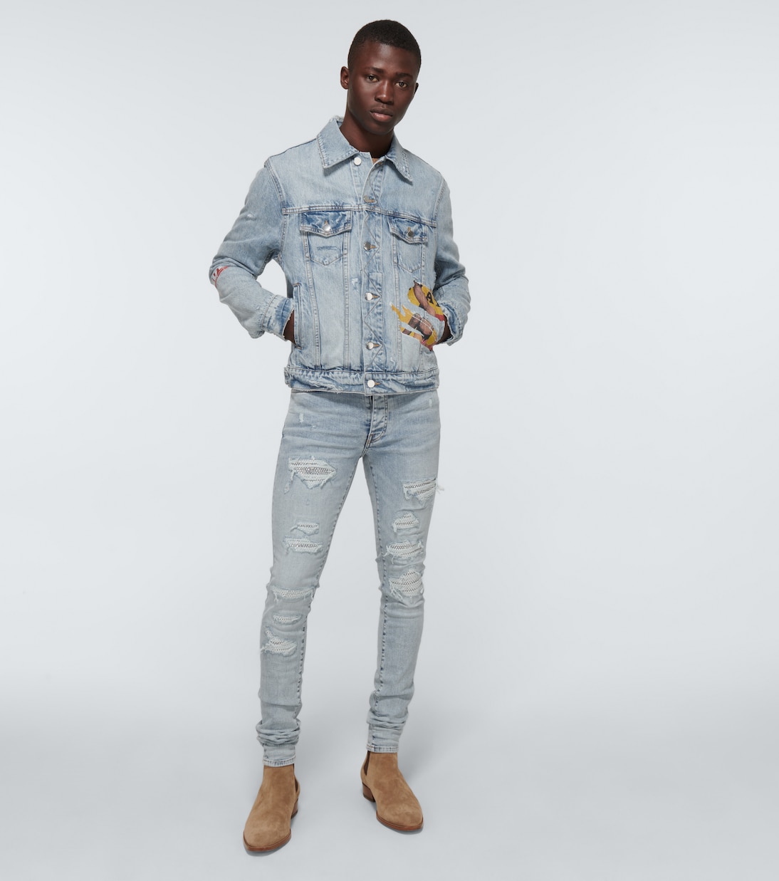 Playboy denim trucker jacket | Amiri