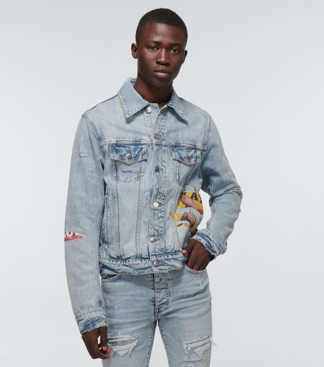 Playboy denim trucker jacket | Amiri