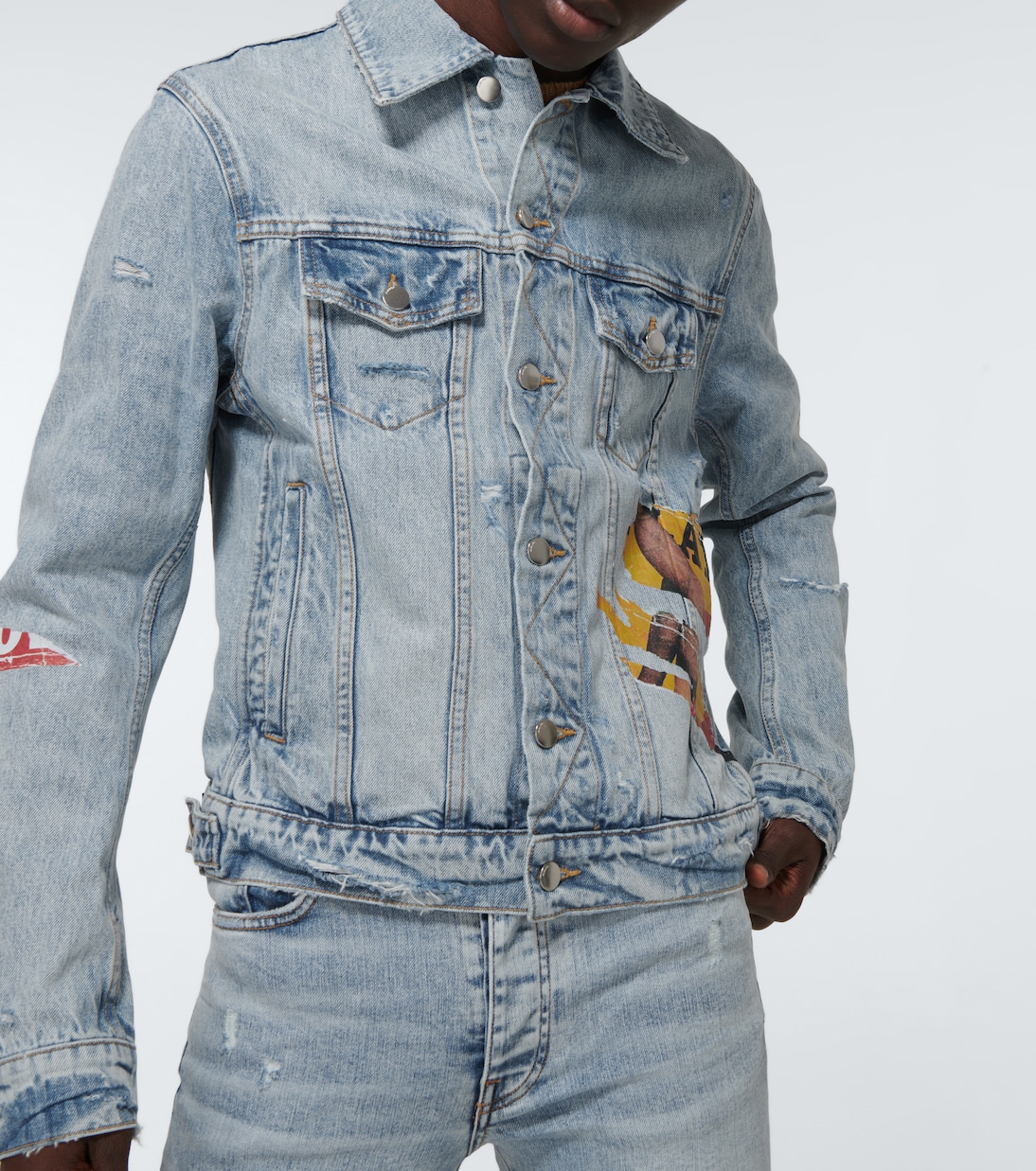 Playboy denim trucker jacket | Amiri