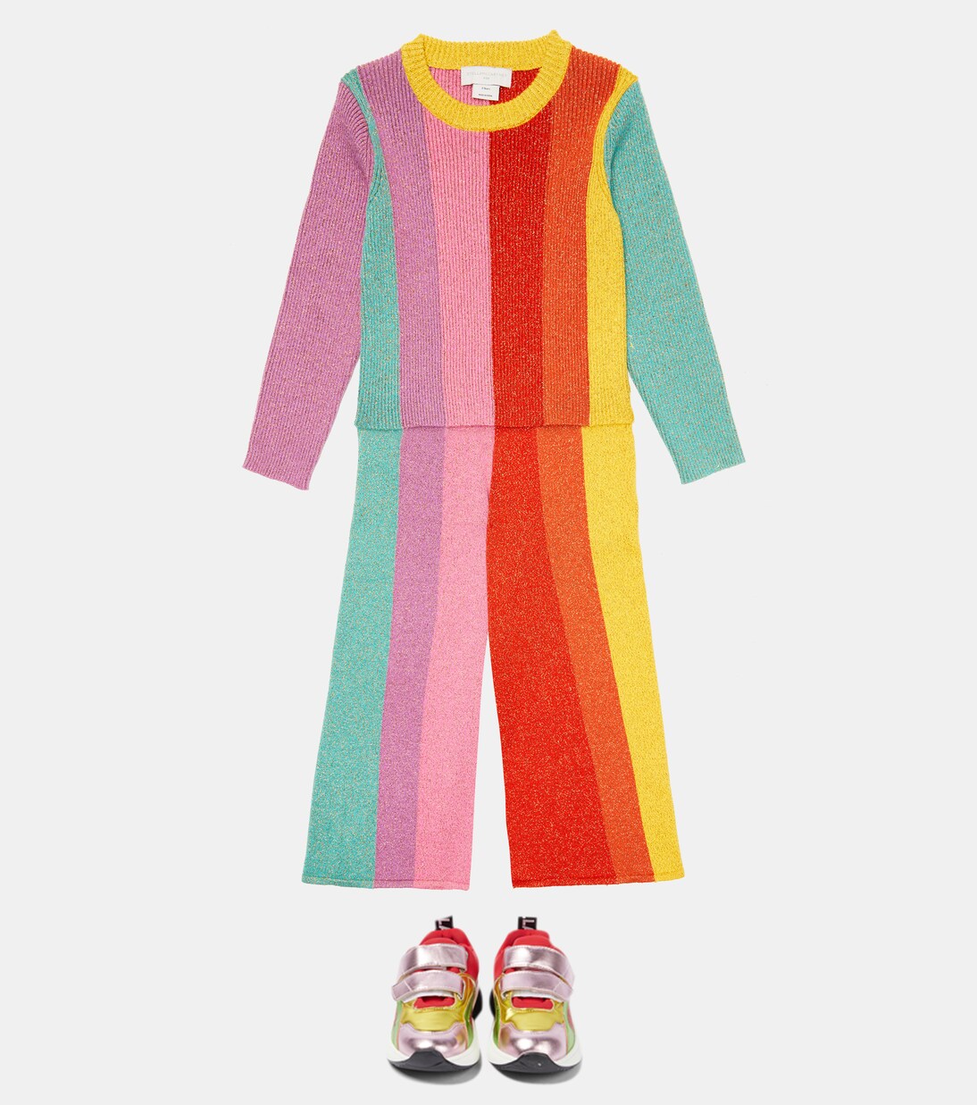 Striped cotton-blend sweater | Stella McCartney Kids