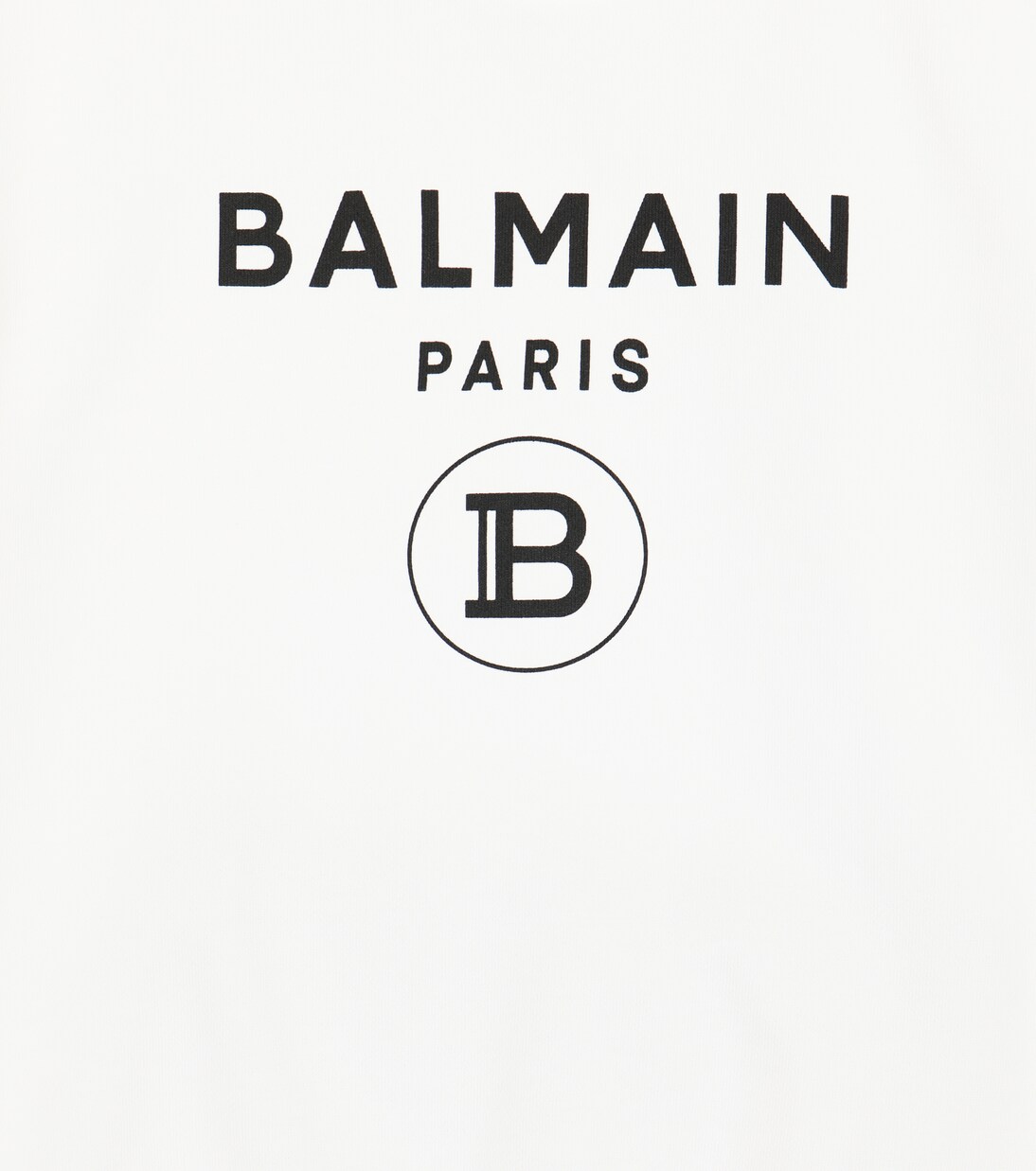 Felpa in cotone con logo | Balmain Kids