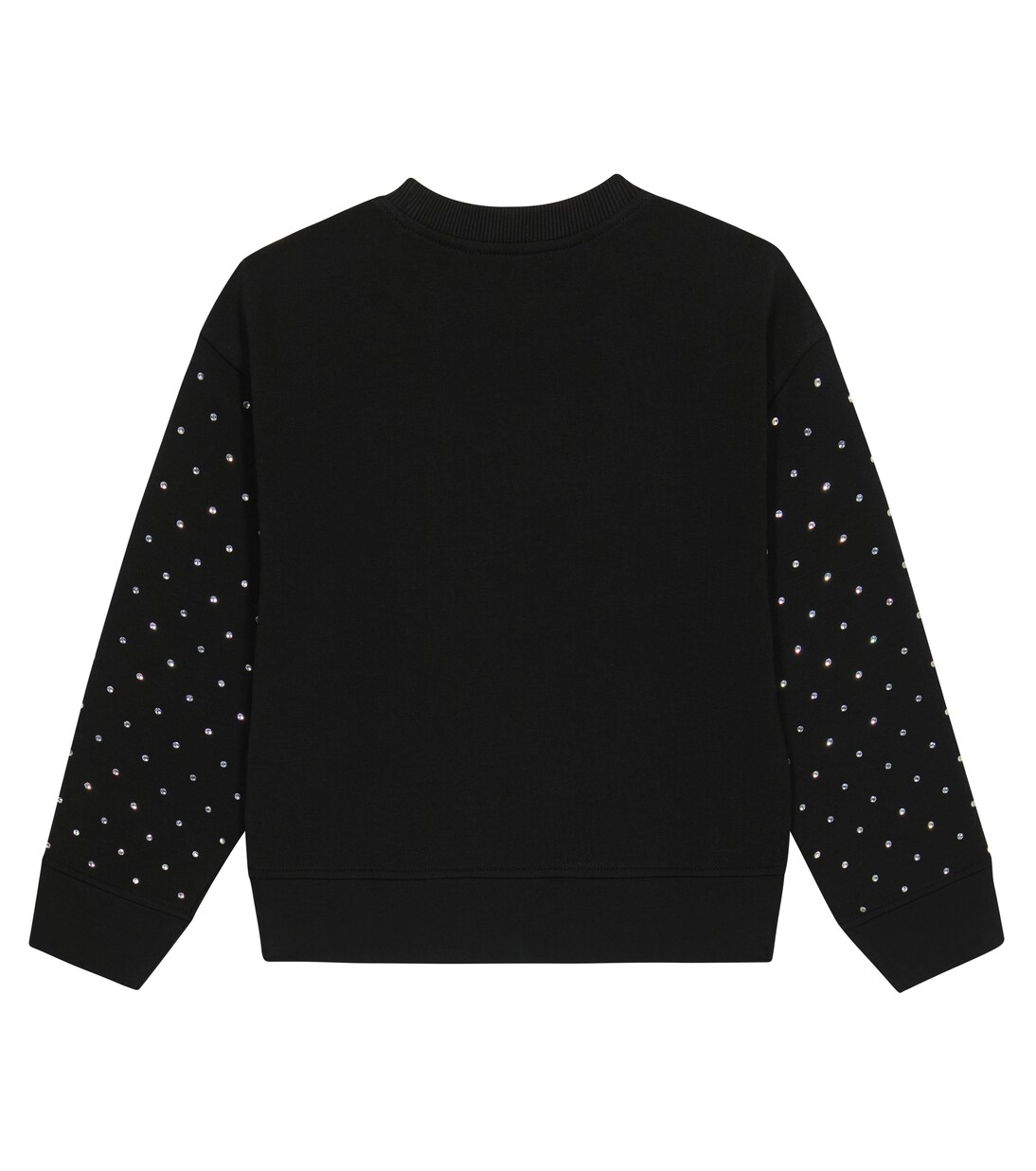 Sweat-shirt en coton mélangé à ornements | Moschino Kids