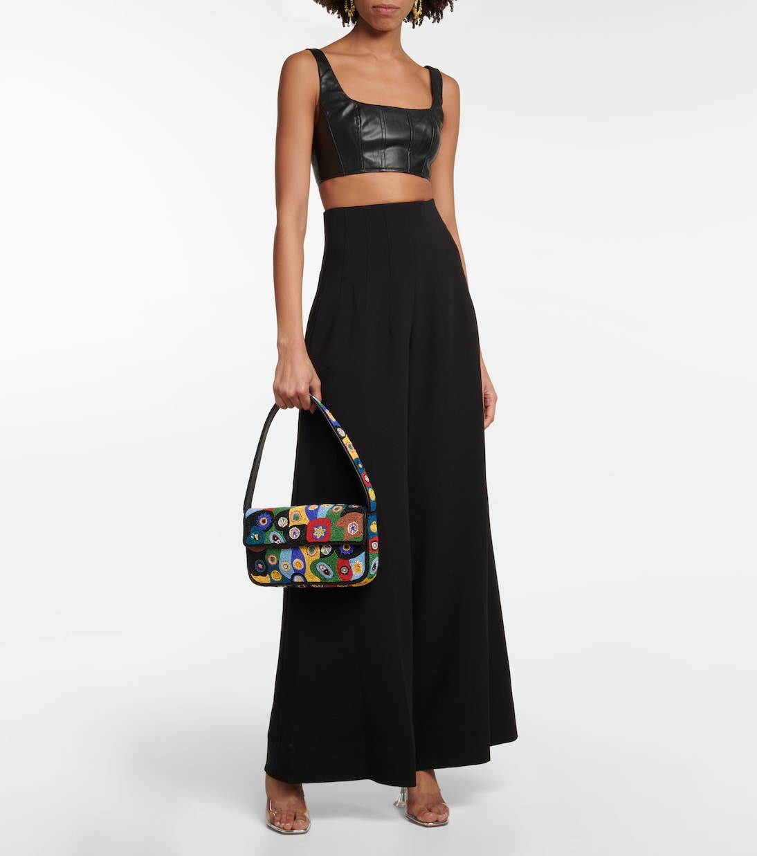 Pantalon ample Caleb à taille haute | Staud