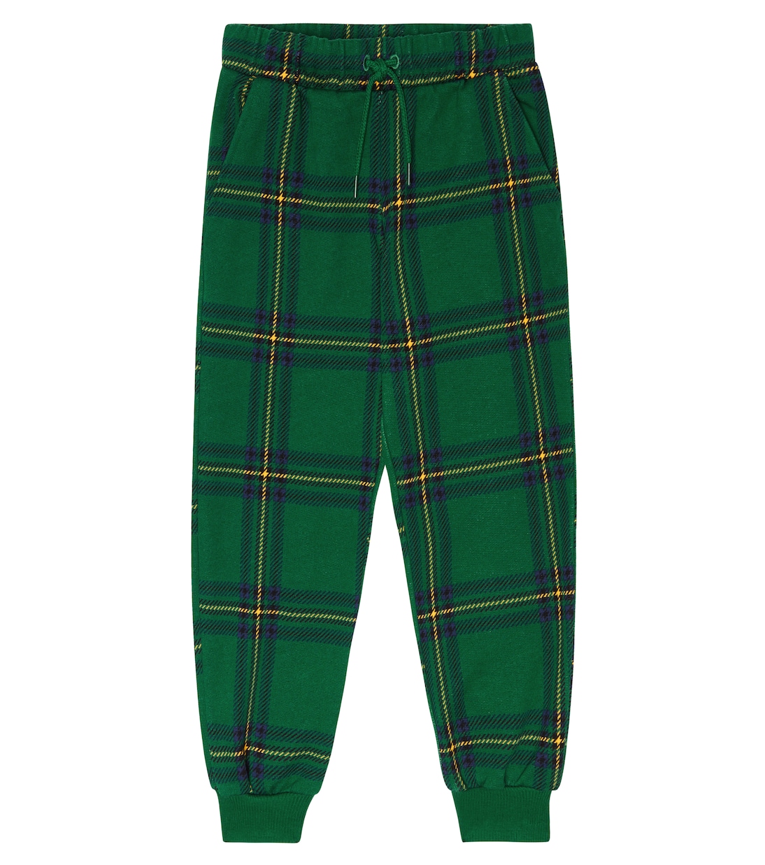Checked cotton sweatpants | Mini Rodini