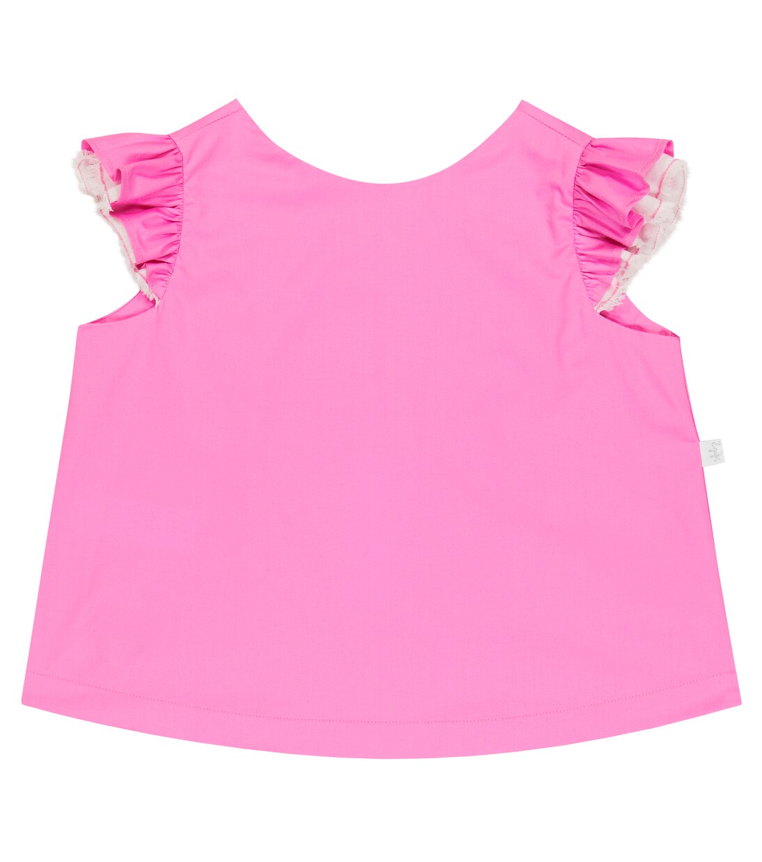 Ruffle-trimmed cotton-blend top | Il Gufo