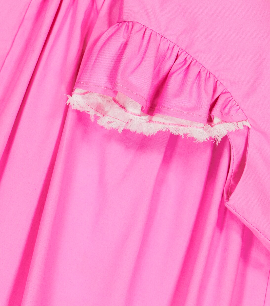 Ruffle-trimmed cotton-blend top | Il Gufo