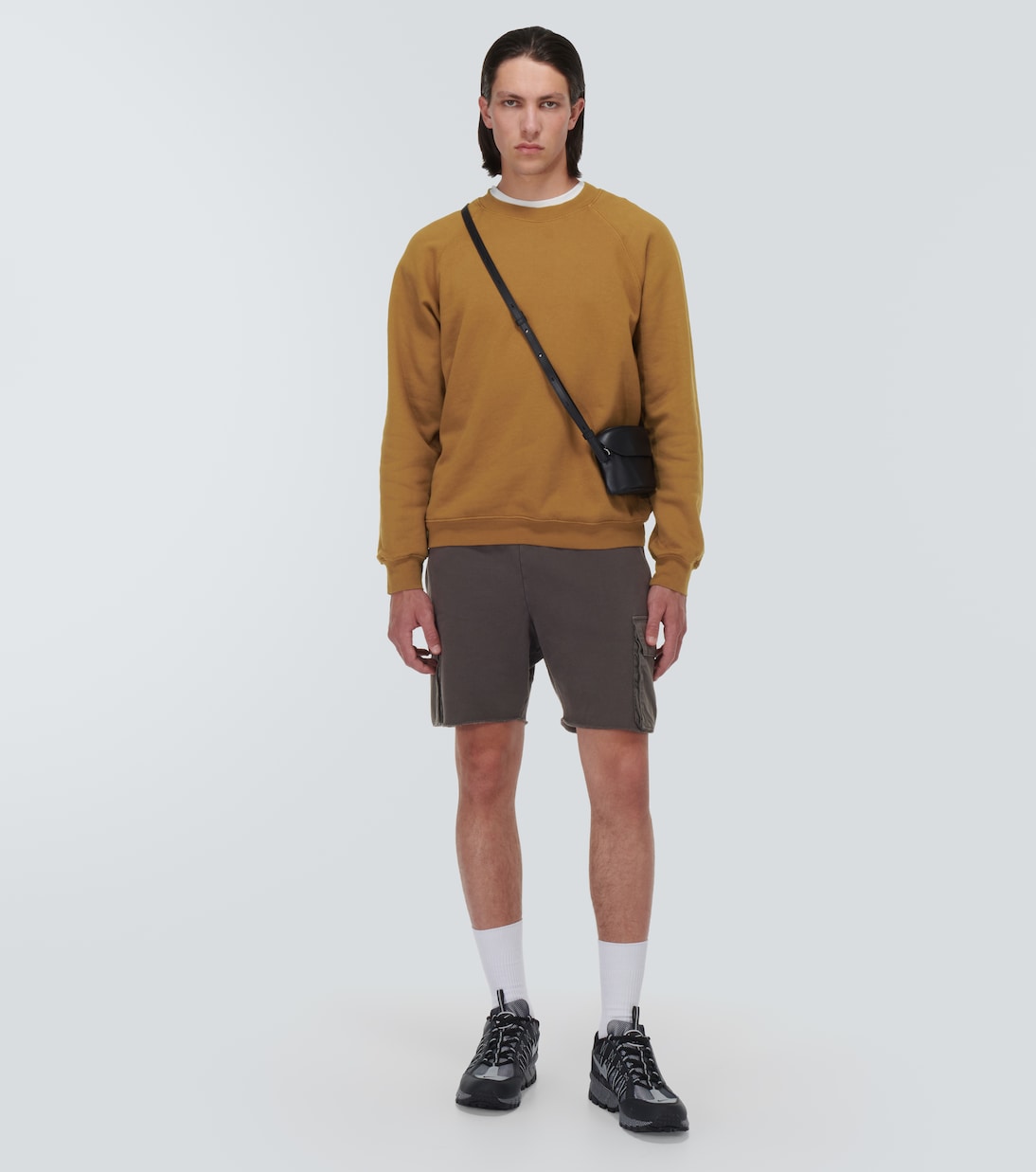 Cotton jersey cargo shorts | Les Tien