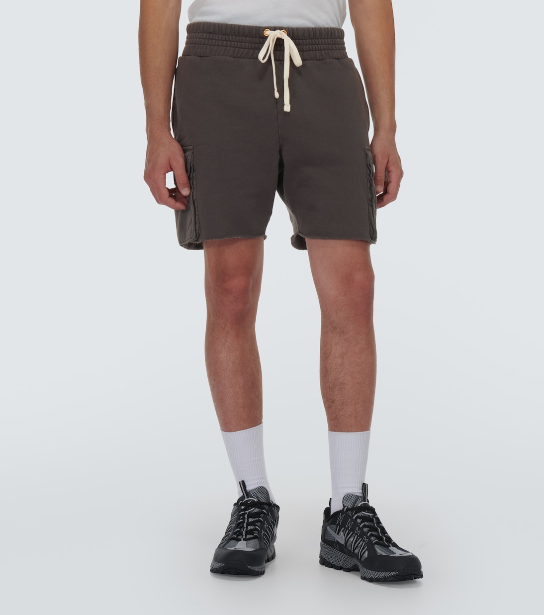 Cotton jersey cargo shorts | Les Tien