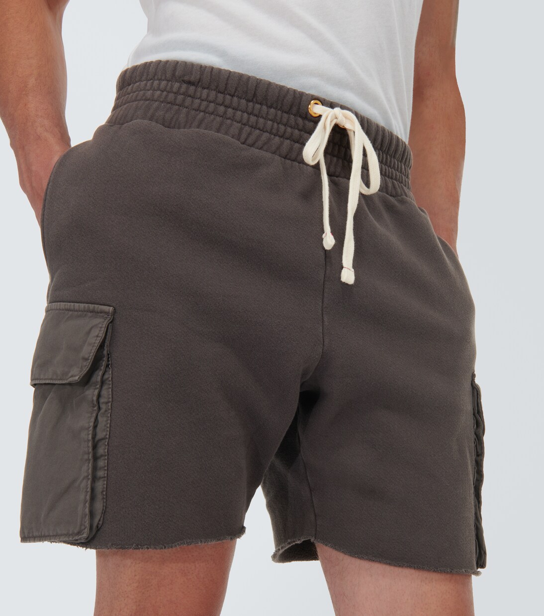 Cotton jersey cargo shorts | Les Tien
