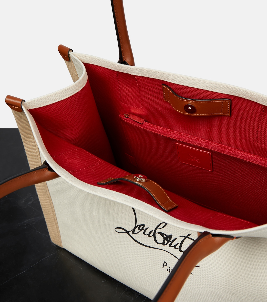 Tote Nastroloubi Large de lona | Christian Louboutin