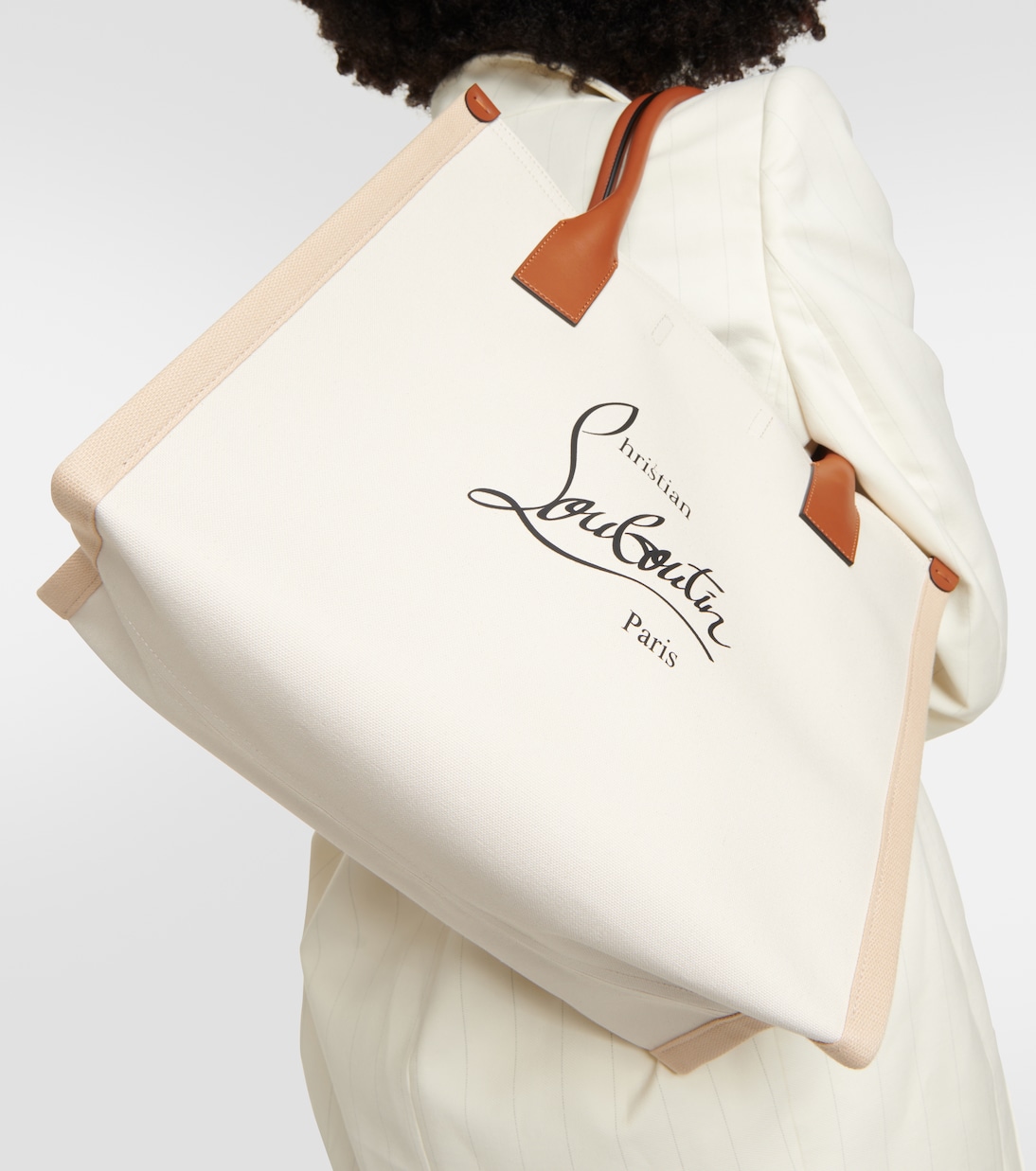 Tote Nastroloubi Large de lona | Christian Louboutin
