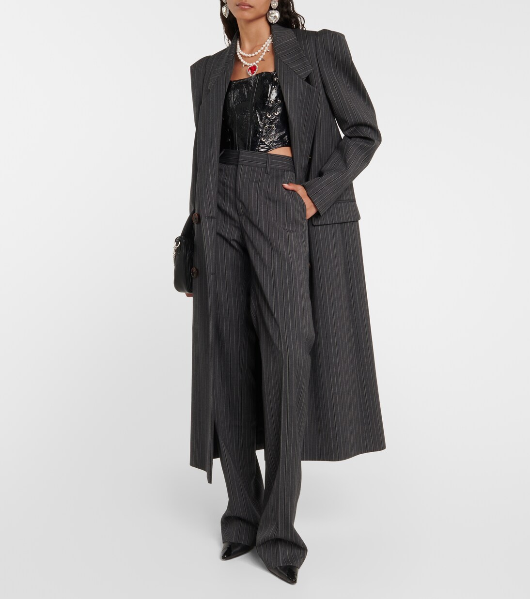 Gerade High-Rise-Hose | Alessandra Rich