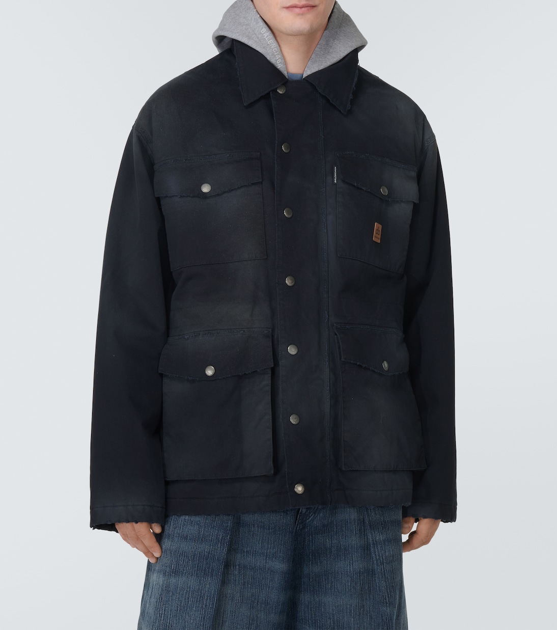 Oversized cotton gabardine parka | Balenciaga