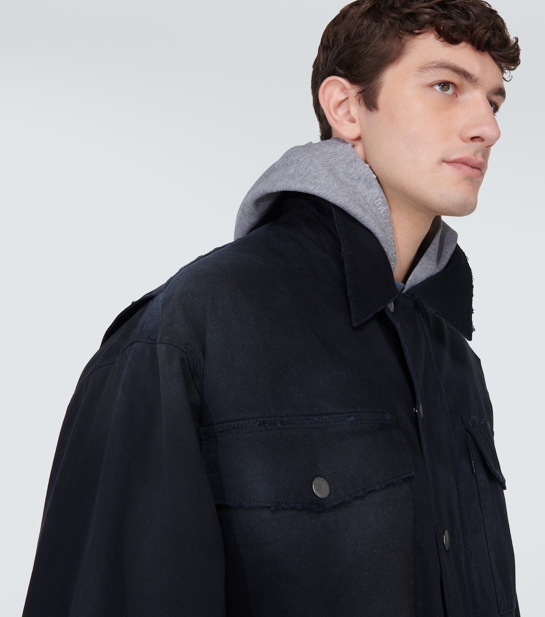 Oversized cotton gabardine parka | Balenciaga