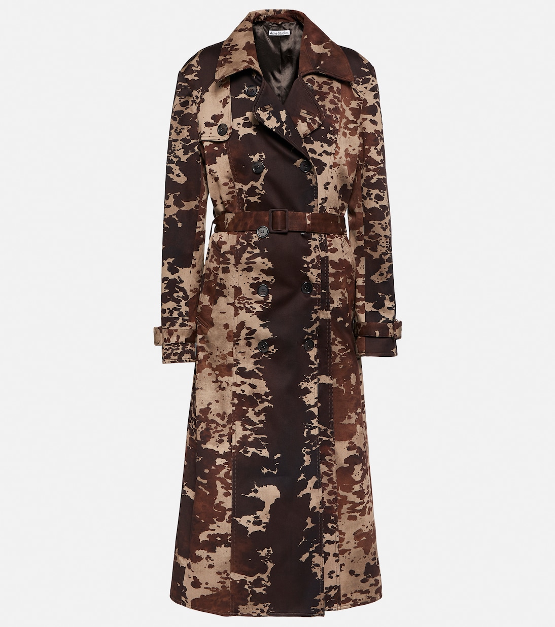 Cow-print cotton trench coat | Acne Studios