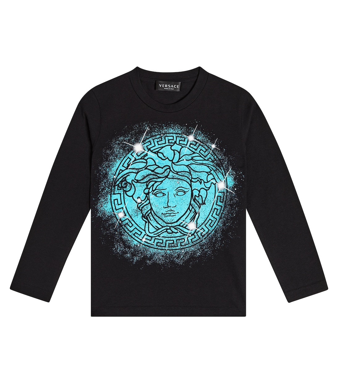 Logo cotton jersey T-shirt | Versace Kids