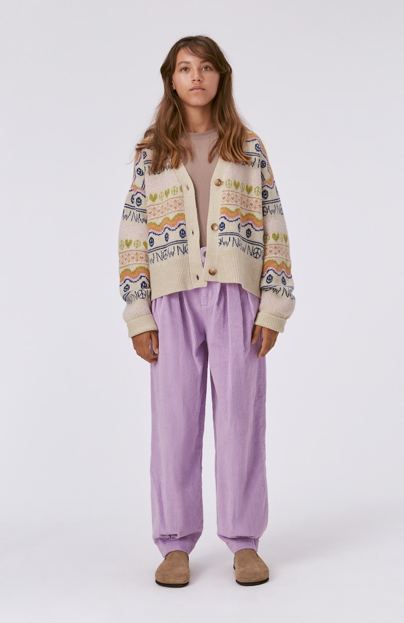 Cardigan Gilly misto lana con intarsi | Molo