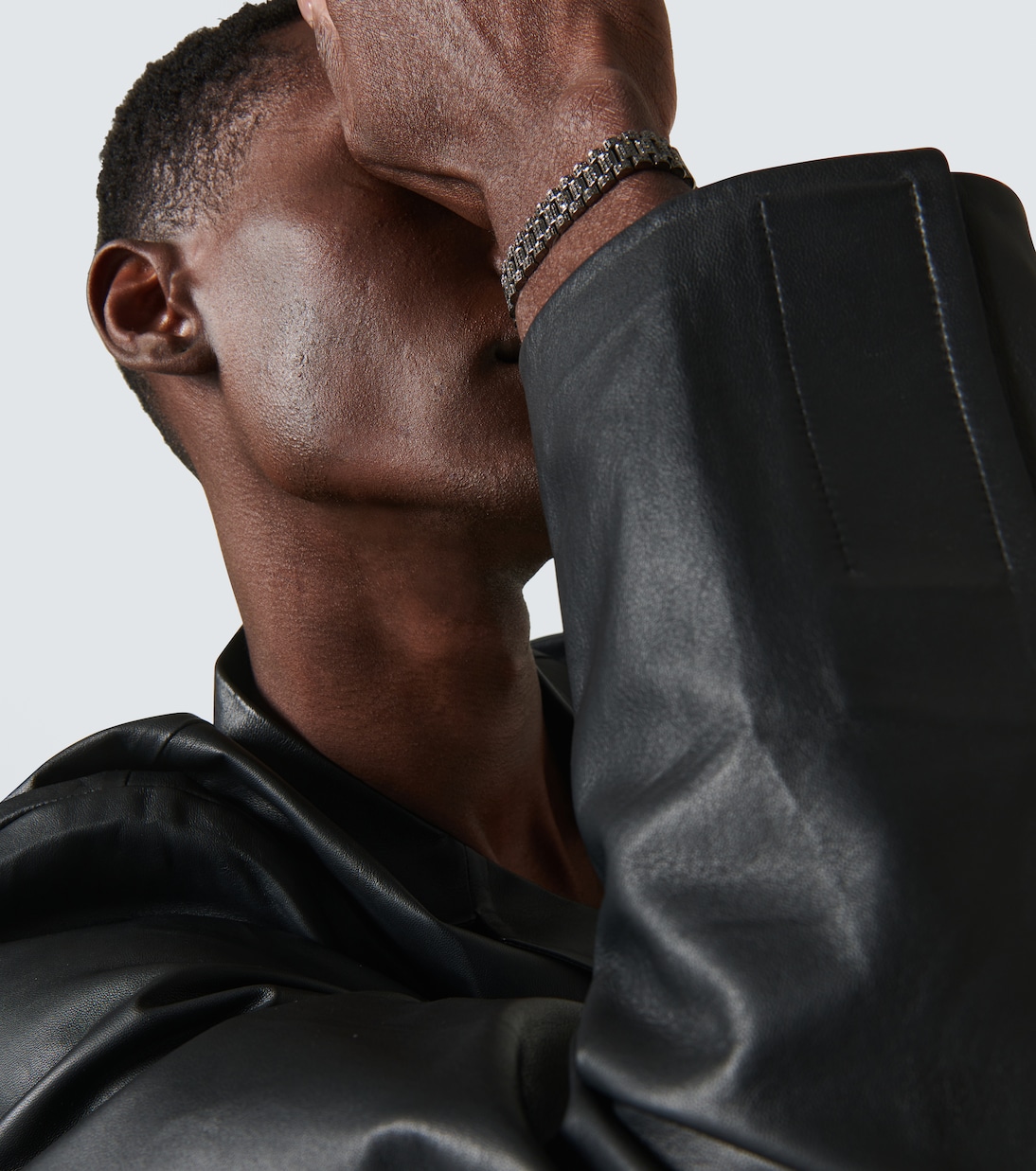 Bracciale Rail Link in oro bianco 18kt con diamanti | Shay Jewelry