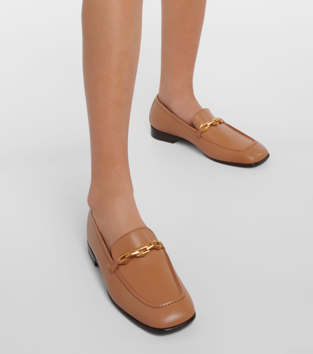 Loafers Diamond Tilda aus Leder | Jimmy Choo