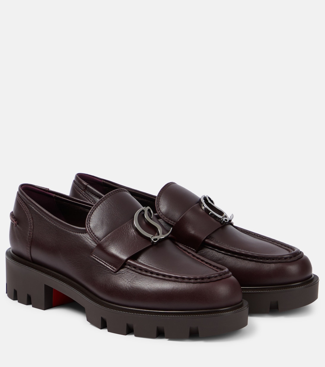 CL Moc Lug leather loafers | Christian Louboutin
