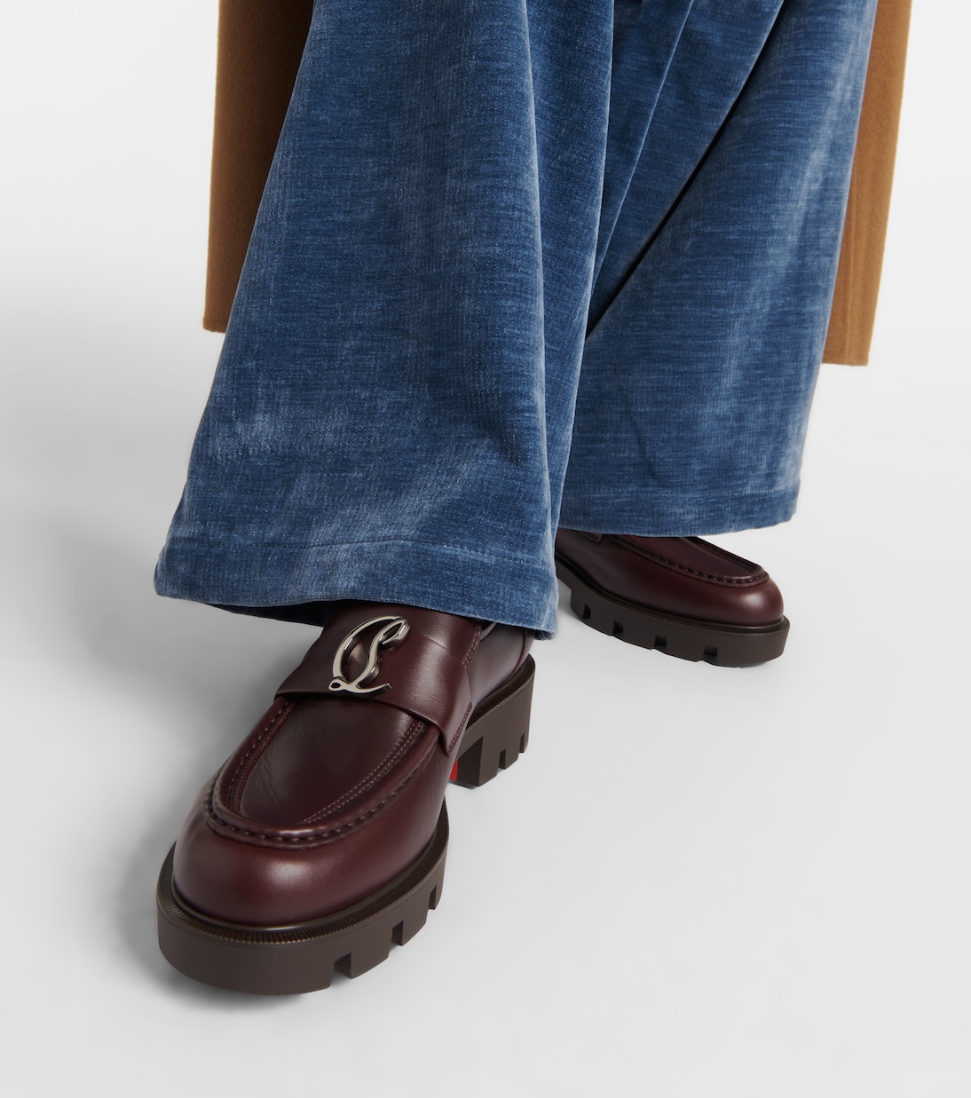 CL Moc Lug leather loafers | Christian Louboutin