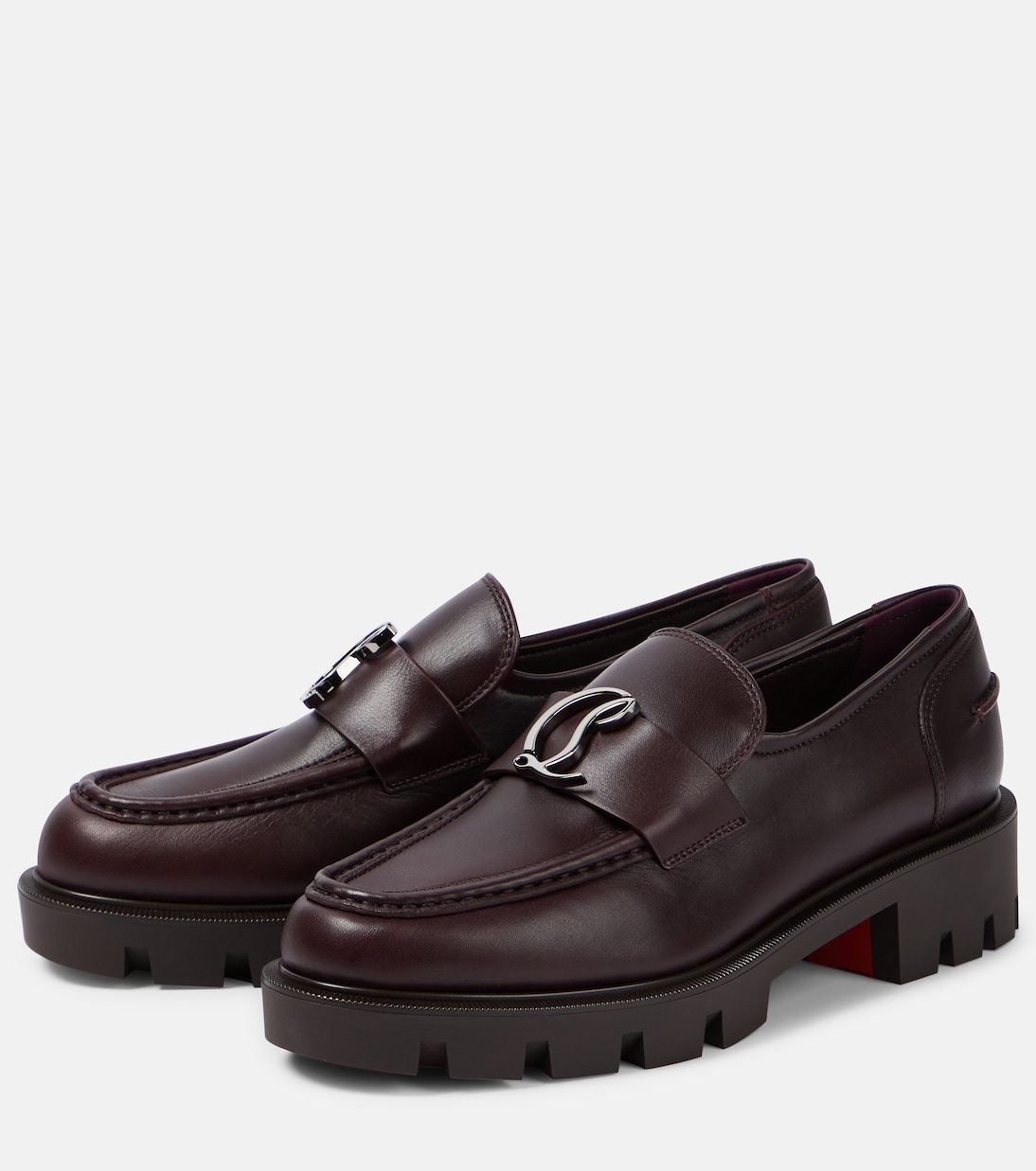 CL Moc Lug leather loafers | Christian Louboutin