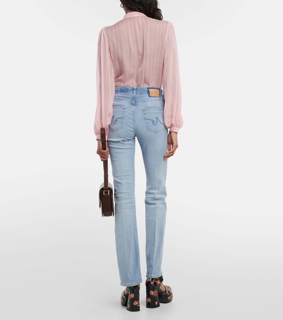 Embroidered flared jeans  | AG Jeans