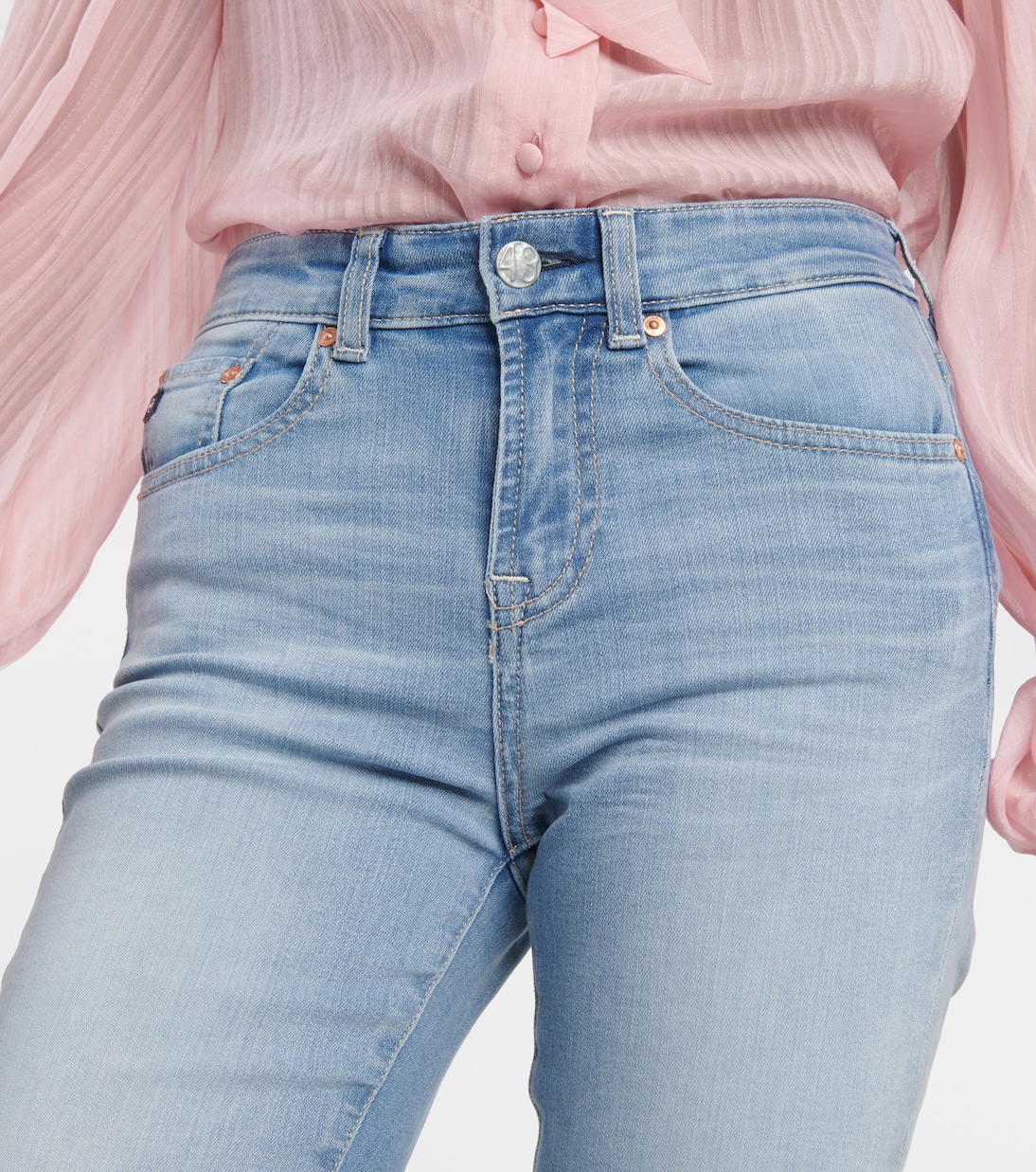 Embroidered flared jeans  | AG Jeans